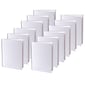 Ashley Hardcover Blank Book 6" x 8" Portrait, White, Pack of 12 (ASH10700-12)