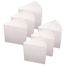 Ashley Blank Chunky Board Book, 5 x 5, White, Pack of 6 (ASH10704-6)