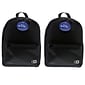 Bazic Basic Backpack, 16", Black, Pack of 2 (BAZ1030-2)
