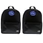 Bazic Basic Backpack, 16, Black, Pack of 2 (BAZ1030-2)