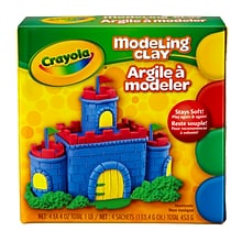 Crayola Modeling Clay, 4 Assorted Colors, 1 lb. Box, 12 Boxes (BIN300-12)