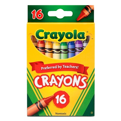 Crayola Crayons, 16/Box, 8 Boxes (BIN3016-8)