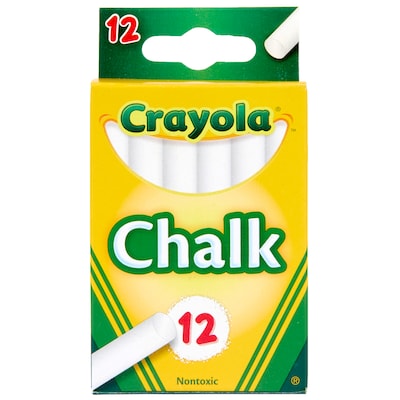 Crayola White Chalk Sticks, 12 Sticks Per Box, 36 Boxes (BIN320-36)