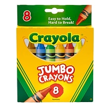 Crayola Jumbo Crayons, 8/Box, 6 Boxes (BIN389-6)