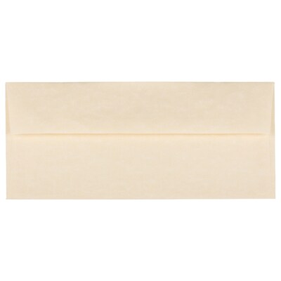 JAM Paper Open End #10 Business Envelope, 4 1/8" x 9 1/2", Natural, 50/Pack (900926651I)