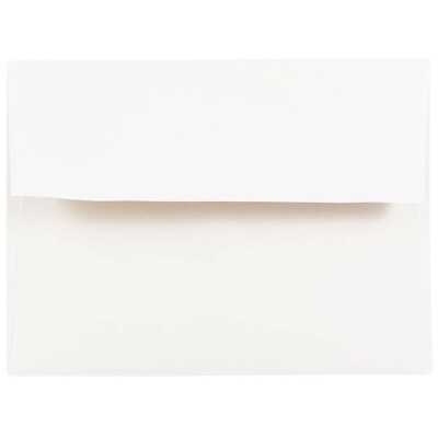 JAM Paper A2 Invitation Envelope, 4 3/8 x 5 3/4, White, 250/Box (79507H)