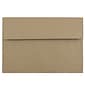 JAM Paper A8 Invitation Envelopes, 5.5 x 8.125, Brown Kraft Paper Bag, 50/Pack (LEKR750I)