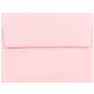 JAM Paper A2 Invitation Envelopes, 4.375 x 5.75, Baby Pink, 50/Pack (155623I)