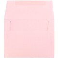 JAM Paper A2 Invitation Envelopes, 4.375 x 5.75, Baby Pink, 50/Pack (155623I)