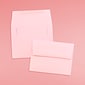 JAM Paper A2 Invitation Envelopes, 4.375 x 5.75, Baby Pink, 50/Pack (155623I)