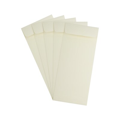 JAM Paper #14 Policy Business Strathmore Envelope, 5" x 11 1/2", Natural White Wove, 50/Pack (191255I)