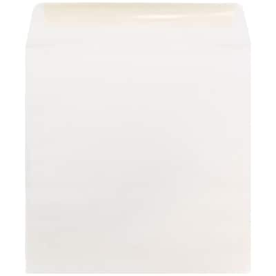 JAM Paper 10 x 10 Large Square Invitation Envelopes, White, 50/Pack (3992319I)