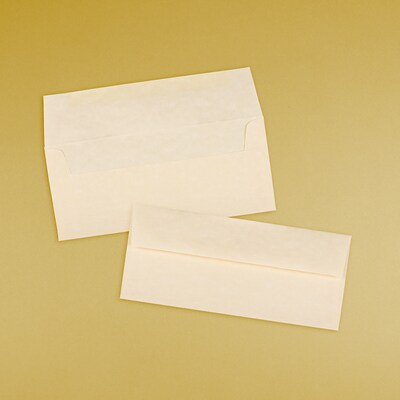 JAM Paper Open End #10 Business Envelope, 4 1/8" x 9 1/2", Natural, 50/Pack (900926651I)