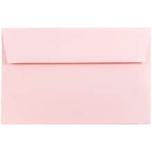 JAM Paper A9 Invitation Envelopes, 5.75 x 8.75, Baby Pink, 50/Pack (155698I)