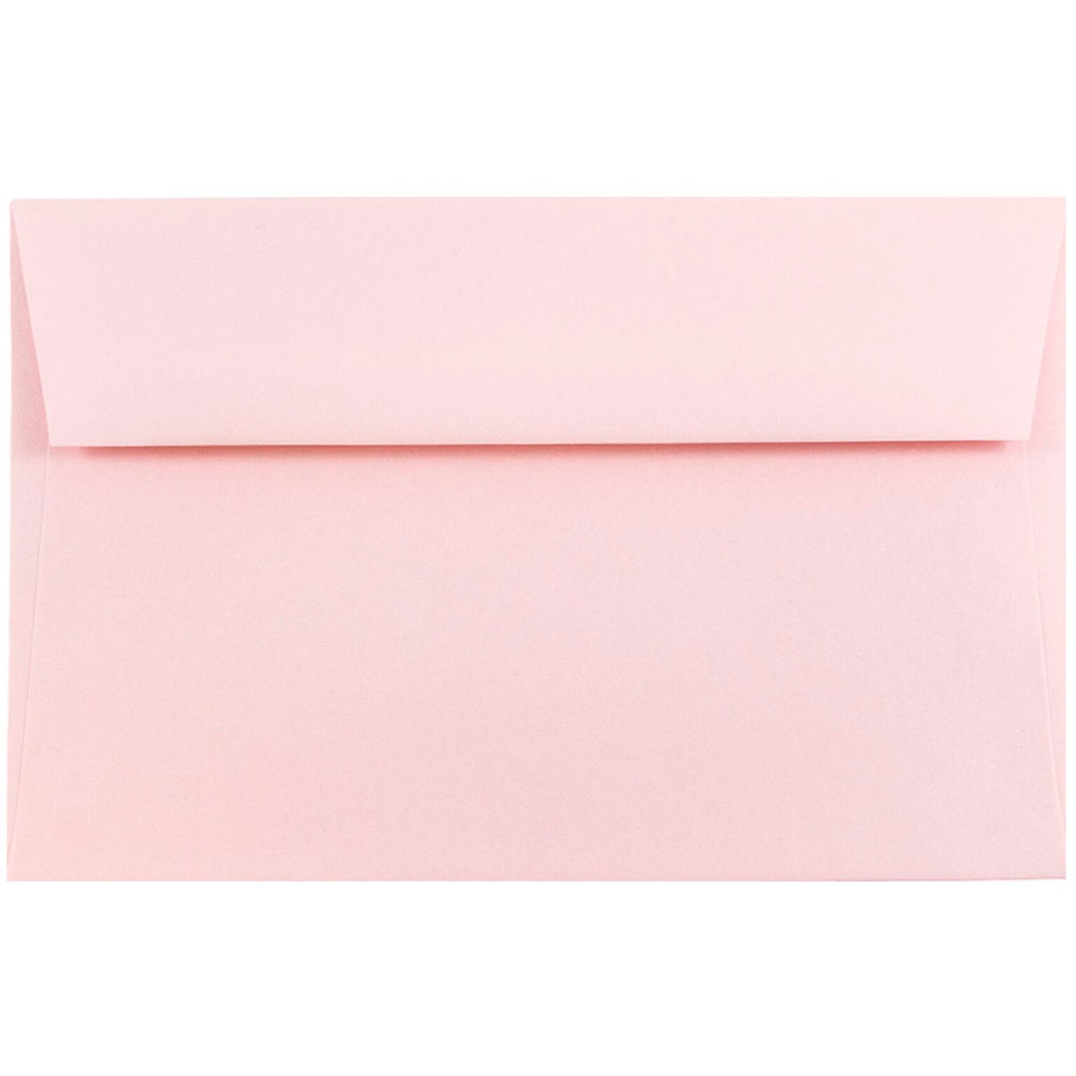 JAM Paper A9 Invitation Envelopes, 5.75 x 8.75, Baby Pink, 50/Pack (155698I)
