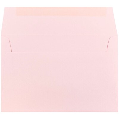 JAM Paper A9 Invitation Envelopes, 5.75 x 8.75, Baby Pink, 50/Pack (155698I)