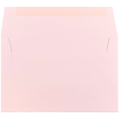 JAM Paper A9 Invitation Envelopes, 5.75 x 8.75, Baby Pink, 50/Pack (155698I)