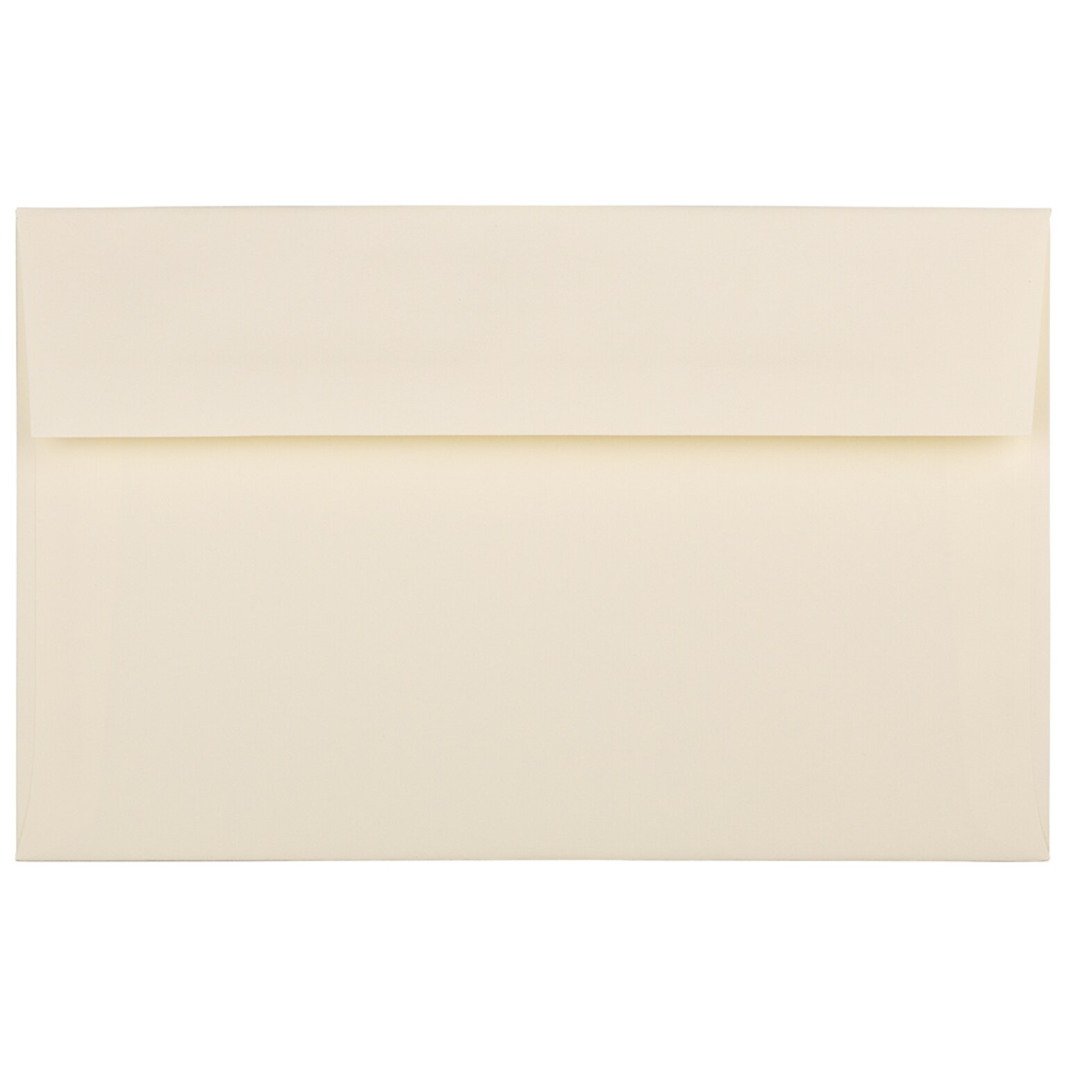 JAM Paper A10 Strathmore Invitation Envelopes, 6 x 9.5, Ivory Wove, 50/Pack (900849930I)