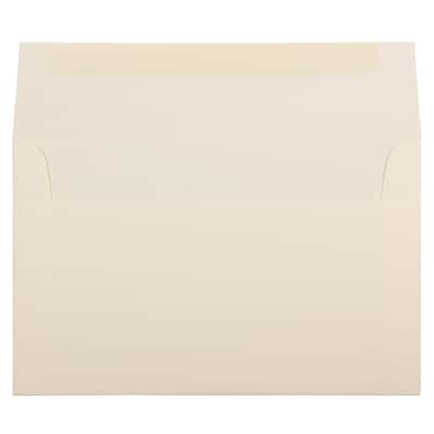 JAM Paper A10 Strathmore Invitation Envelopes, 6 x 9.5, Ivory Wove, 50/Pack (900849930I)