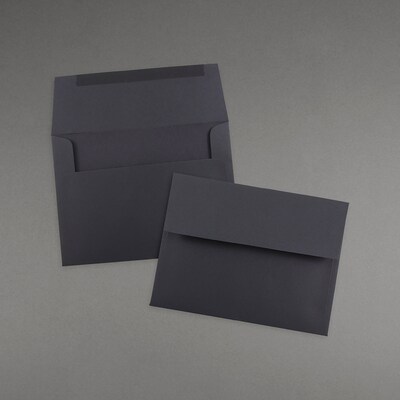 JAM Paper A6 Invitation Envelopes, 4.75 x 6.5, Black, 50/Pack (22115363I)