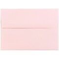 JAM Paper A6 Invitation Envelopes, 4.75 x 6.5, Baby Pink, 50/Pack (155625I)