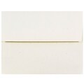 JAM Paper A2 Recycled Invitation Envelopes, 4.375 x 5.75, Milkweed Genesis, 50/Pack (3271I)