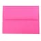 JAM Paper A2 Colored Invitation Envelopes, 4.375 x 5.75, Ultra Fuchsia Pink, 50/Pack (12844I)