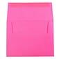 JAM Paper A2 Colored Invitation Envelopes, 4.375 x 5.75, Ultra Fuchsia Pink, 50/Pack (12844I)