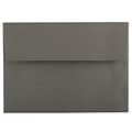 JAM Paper A7 Invitation Envelopes, 5.25 x 7.25, Dark Grey, 50/Pack (36396434I)