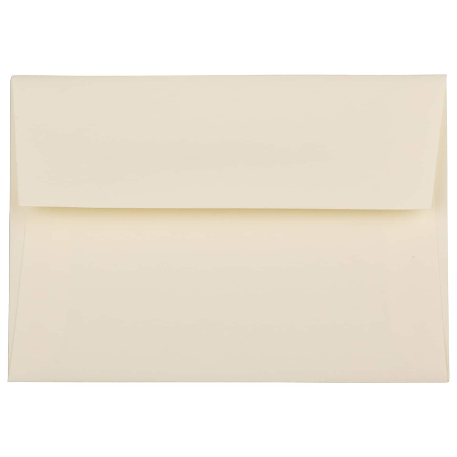 JAM Paper 4Bar A1 Strathmore Invitation Envelopes, 3.625 x 5.125, Ivory Wove, Bulk 250/Box (191133H)