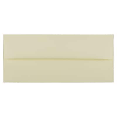 JAM Paper Strathmore Open End #10 Business Envelope, 4 1/8 x 9 1/2, Ivory Wove, 500/Pack (191165H)