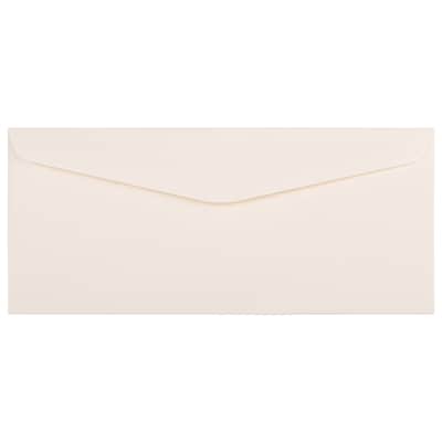 JAM Paper Strathmore Open End #10 Business Envelope, 4 1/8" x 9 1/2", Natural White, 500/Box (191170H)