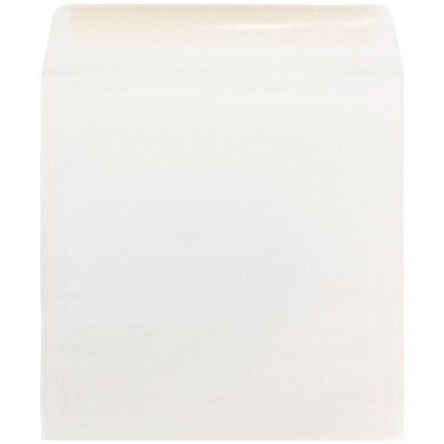 JAM Paper 10 x 10 Large Square Invitation Envelopes, White, Bulk 250/Box (3992319H)