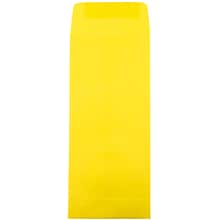 JAM Paper Open End #11 Currency Envelope, 4 1/2 x 10 3/8, Yellow Brite Hue, 500/Pack (3156393H)