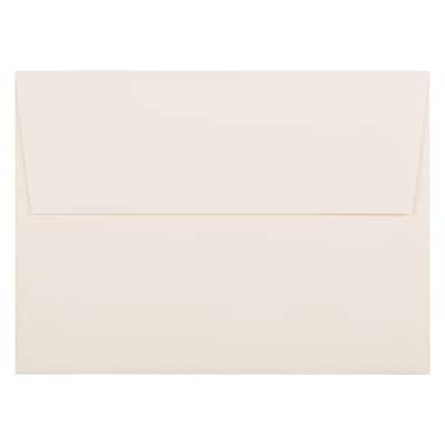 JAM Paper A7 Strathmore Invitation Envelopes, 5.25 x 7.25, Natural White Wove, Bulk 250/Box (44507H)