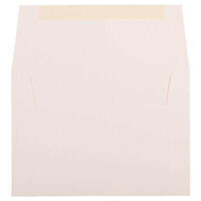 JAM Paper A7 Strathmore Invitation Envelopes, 5.25 x 7.25, Natural White Wove, Bulk 250/Box (44507H)