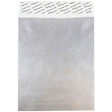 JAM Paper Open End Clasp Catalog Envelope, 11 1/2 x 14 1/2, Silver, 10/Pack (V021387B)