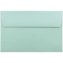 JAM Paper A9 Invitation Envelopes, 5.75 x 8.75, Aqua Blue, 25/Pack (157461)