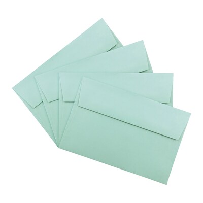 JAM Paper A9 Invitation Envelopes, 5.75 x 8.75, Aqua Blue, 25/Pack (157461)