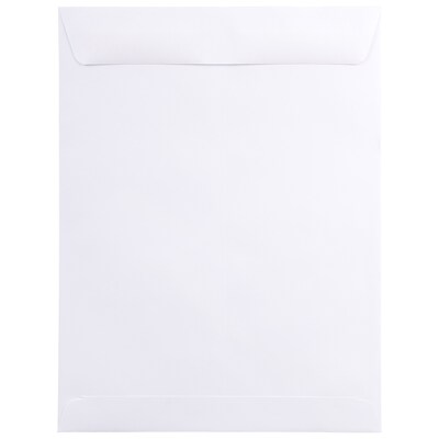 JAM Paper 9.5 x 12.5 Open End Catalog Envelopes, White, 25/Pack (1623198)