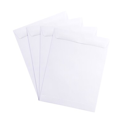 JAM Paper 9.5 x 12.5 Open End Catalog Envelopes, White, 25/Pack (1623198)