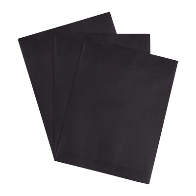 JAM Paper 10 x 13 Open End Catalog Envelopes, Black, 50/Pack (87733i)
