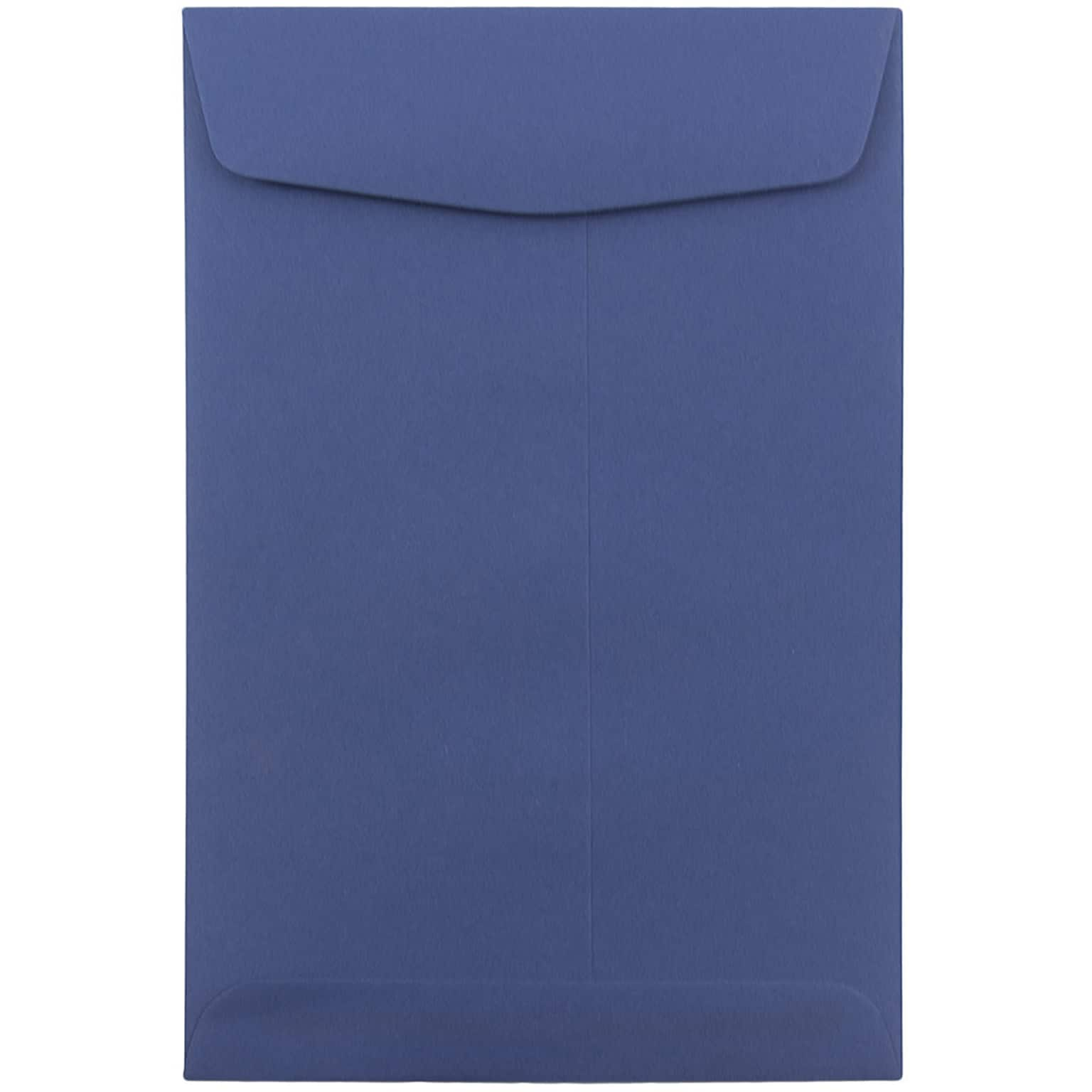 JAM Paper 6 x 9 Open End Catalog Envelopes, Presidential Blue, 50/Pack (363913003fi)