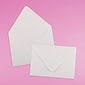 JAM Paper A7 Invitation Envelopes with Euro Flap, 5.25" x 7.25", White, 25/Pack (40234670)