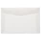 JAM Paper 6 x 9 Booklet Translucent Vellum Envelopes, Clear, 50/Pack (80538I)