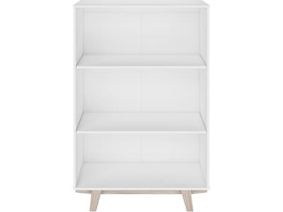 Thomasville Furniture Whitney 3-Shelf 48"H Bookcase, White (SPLS-WHBK-TV)