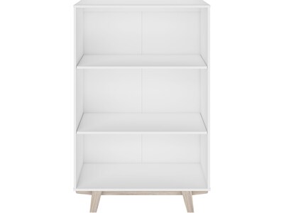 Thomasville Furniture Whitney 3-Shelf 48"H Bookcase, White (SPLS-WHBK-TV)