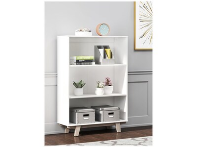 Thomasville Furniture Whitney 3-Shelf 48"H Bookcase, White (SPLS-WHBK-TV)