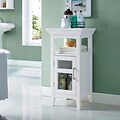 Simpli Home Avington 30H Floor Storage Cabinet in White (AXCBC-003-WH)