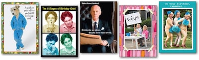 RSVP 10-Piece Wicked Funny Humor Photo Birthday Card Assortment (GCAM7218)
